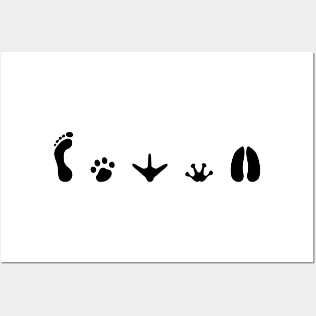 Animals Love Protect Animal Vegan Save Print Paw Cute Funny Symbol Forever Human Earth Global Warming Gift Wall Art by Kibo2020